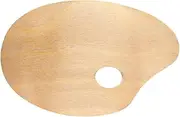 Sturdy Wooden Oil Painting Palette 20x30cm Smooth Oil Coating and Comfortable Thumb Hole