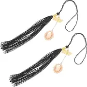 [UTHCLO] Alloy Photo Frame Diy Pendant for Graduation 2 Sets Diy Accessories Lightweight for Graduation