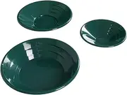 14.96in 13.98in 10.43in Gold Pan Panning Kit for Easier Mining and Prospecting, Outdoor Gold Pan Gold Prospecting Beginners Kit, Collection Tools, 3 Piece, Green