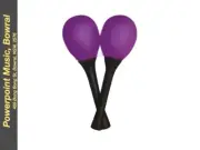 Mano Percussion EM121 Egg Maracas - Purple 25G
