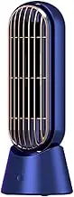 Quiet Tower Fan, 90° Swing Head Oscillating Fan, USB Rechargeable Quiet Desk Fan for Bedroom/Office/Home