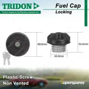 Tridon Locking Fuel Cap for Subaru Outback BG BH9 SVX Tribeca MY07 Vortex AX XT (for: Subaru)