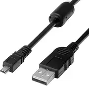 Replacement USB Camera Transfer Data Sync Charger Charging Cable Cord for Panasonic Lumix Camera DMC-G7 DMC-S5 DMC-ZS25 DMC-TZ35 ZS40 TS30 SZ3 TZ8 TZ11 TZ15 TZ24 F2 FH25 GF3 GF5 GX1 FH4 & More (Black)
