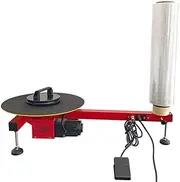 Electric Stretch Flat Film Wrapping Machine,Table Electric Pallet Wrap Dispenser, Speed ​​30 RPM,Turntable Diameter 40cm,for Stretch Film Wrap Roll Within 70cm