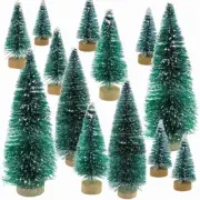 1X(34 Pcs Christmas Tree Snow Frost Small DIY Craft Desktop Decoration
