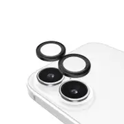 Aluminum Ring Lens Protector for iPhone 16 / 16 Plus - Black