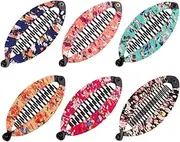minkissy 6 Pcs Banana Banana Hair Clips Banana Comb Clip Fishtail Hair Clips Hair Clips Hair