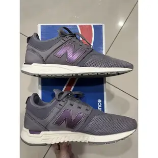 WRL247WM New balance Luxe 紫羅蘭 灰 麂皮 襪套 復古 刺繡N字 247系列 絕版 二手 23