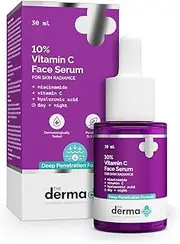 The Derma Co 10 Vitamin C Face Serum I With Vitamin C, 5 Niacinamide Hyaluronic Acid I For Skin Radiance I Day, Night Regimen Suitable For All Skin Types- 30ml Multicolor
