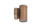 Pillar Light Fixed GU10 Aged Copper IP54 Round Back Plate Anti-Glare