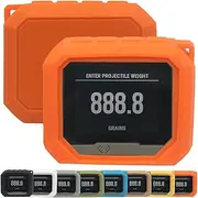 Silicone Protective Case for Xero C1 Pro Chronograph – Full Coverage with 2pcs Tempered Glass Screen Protectors, Silicone Hand Strap, Shockproof, Anti-Scratch, Non-Slip, Orange (Case Only)