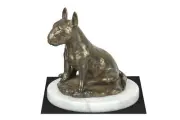 Bull Terrier III statuette on a light stone Art-Dog