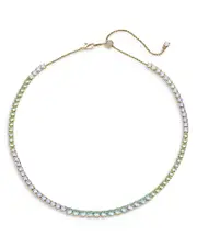 Nadri Watercolor Tennis Necklace in 18K Gold Plated, 16