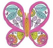 Butterfly SuperShape 27" Foil Balloon (Packaged)