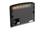 Colourhide Zipit Pp Expanding File 7 Pocket A4 Black