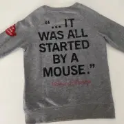 6-7 Peek Aren’t You Curious Walt Disney Collection Rare Mickey Mouse Sweatshirt