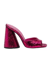The Attico Devon Open-Toe Glitter Sandals 35,37.5,36,37,38,39,40,36.5,35.5 Pink