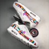 在飛比找蝦皮購物優惠-Nike Air Max 90 NIC QS白彩色國 旗世足