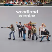 在飛比找露天拍賣優惠-Woodland scenics 微縮小比例迷你場景模型人物