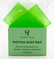 Opulent Aura, Matcha Soap, 2 bars plus exfoliator