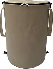 Camping Trash Can – Collapsiblle Outdoor Garbage Bin, Foldable Trash Bag Holder | Portable Lightweight Waste Container with Zipper for Campsite Picnic Hiking and Travel Organization, 13.39x15.75 in