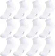 hakugoo Kids Socks Ankle Athletic Socks Boys Girls Cushioned Quarter Socks Breathable Mesh Cotton Socks Youth 6/12 Pairs