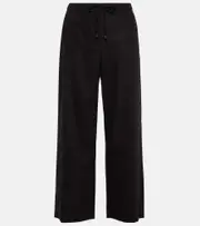 ['S Max Mara] 'S Max Mara Floria virgin wool wide-leg pants UK 2 black