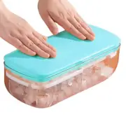 Ice Cube Maker Ice Mould Box Double Layer Ice Storage Box Quick Demould Moulds۞