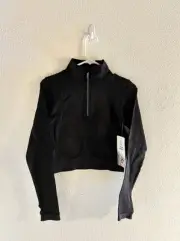 Active Domino 1/4 Zip Longsleeve Jacket Size Large Black