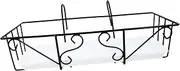 CAXUSD Iron Plastic Balcony Hanging Flower Pot Wall Hanging Planter Box Bracket