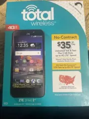 Total Wireless ~ ZTE ZFIVE 2 LTE ~ no contract prepaid smartphone ~ BRAND NEW