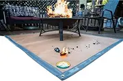 Ember Mat - Protect The Area Underneath Your BBQ Grill or Fire Pit from Grease and Popping Embers