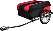Bicycle Cargo Trailer, 40kg Load Capacity, Foldable Oxford Cloth Bicycle Trailer, Bicycle Cargo Trailer for Moving, Camping and Shopping