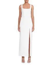 Staud Portrait Sleeveless Seamed Gown
