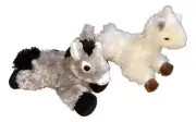 DONKEY & LLAMA Mini Flopsie 8" Stuffed Animal Plush by Aurora, Set of 2