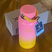 Hydro Flask 32oz Wide Mouth Hibiscus Pink / Mango Ombre Limited Edition Hawaii