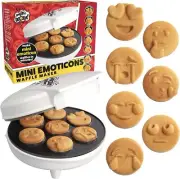 Mini Emoticon Waffle Maker- Cook 7 Fun Emoticon Waffles