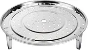 Steamer Rack 10.2 Inches 304 Stainless Steel Steaming Rack Steam Tray with Removable Legs for Steamer Cookware Instant Pressure Cooker Multi-functional Steamer Basket