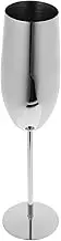 STOBAZA Unbreakable Stainless Steel Cocktail Goblet Metal Flute for Home Bars Restaurants Safe Reusable Drinkware for Parties and Celebrations