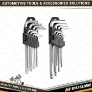 18 Pcs of PK Tool Metric Ball End Hex & Tamper Proof Star Key Set - Cr-V Steel