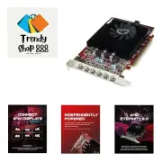 Radeon 7750 2GB GDDR5 6 4k Monitor Graphics Card, 6 Mini DisplayPort Outputs,...