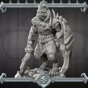 Dragon Born | Dragon Folk | Miniature for Tabletop games like D&D and War Gaming