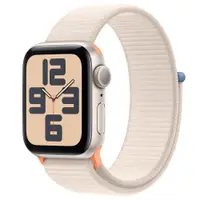 在飛比找PChome24h購物優惠-Apple Watch SE GPS 40mm Starli