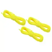 3pcs Archery D Loop Rope 10 FT, Bow String Release Nocking Loop, Yellow