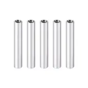 5 Pcs Standoff Spacer, Aluminum Round Straight Spacer (Silver, M3, 55mm)
