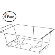 6 Half Size Chrome Wire Chafer Stand, Buffet Chafing wire Food Stand 12" x 9.5"
