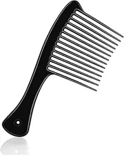 HDAJY Wide Tooth Comb, Large Thickened Hair Comb, Shower Combs for Wet Curly Straight Hair, Round Comb Teeth, no Hair Damage, Black