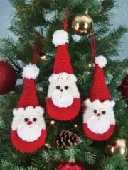 Mary Maxim Santa Gnome Ornaments Yarn
