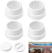 Braveboy 4 Pack 1 3/4" Pool Umbrella Stabilizer Adapter/Threaded Adapter Sleeve Suitable For Outdoor Deck Patio Umbrella Inserts