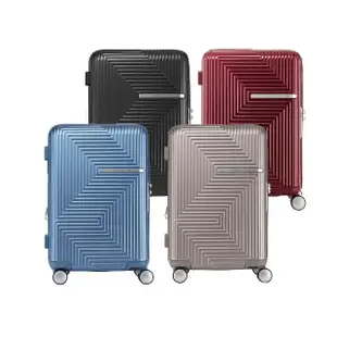 【Samsonite 新秀麗】20吋AZIO防盜拉鍊PC可擴充飛機輪登機箱/行李箱(多色可選)